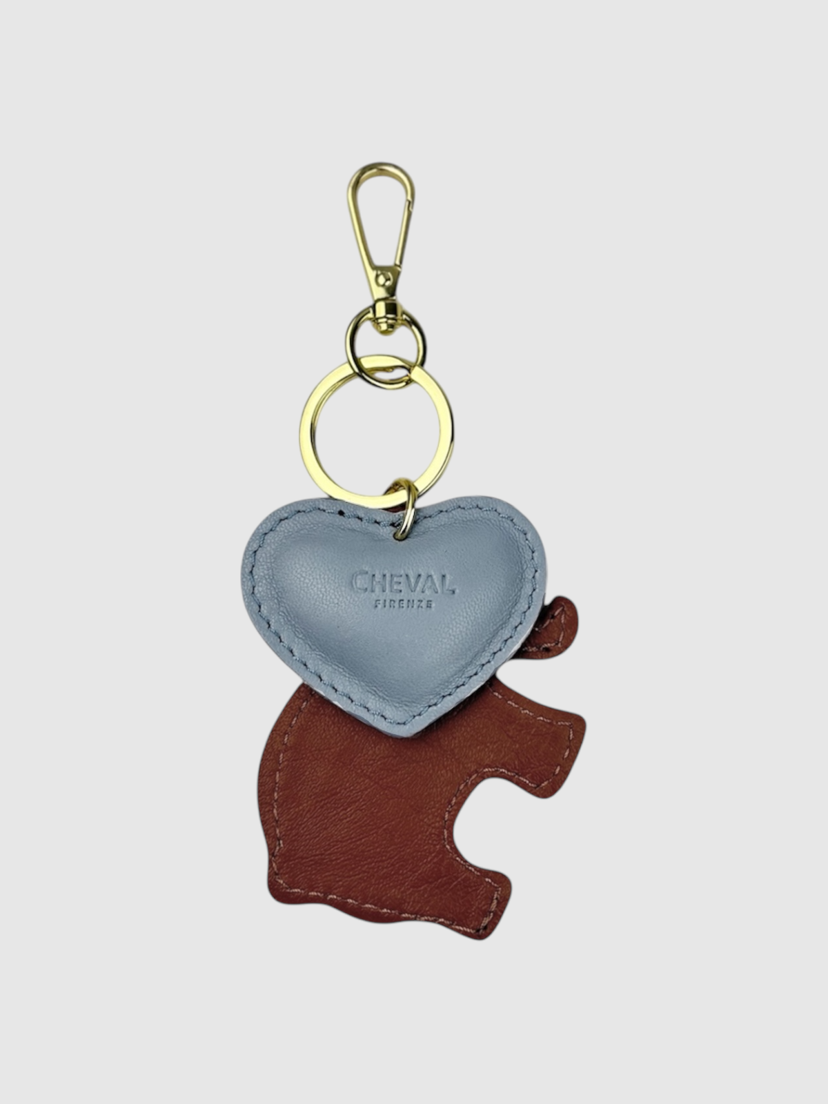 Portachiavi cuore celeste