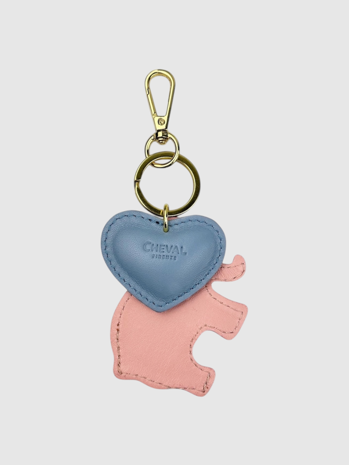 Portachiavi cuore celeste