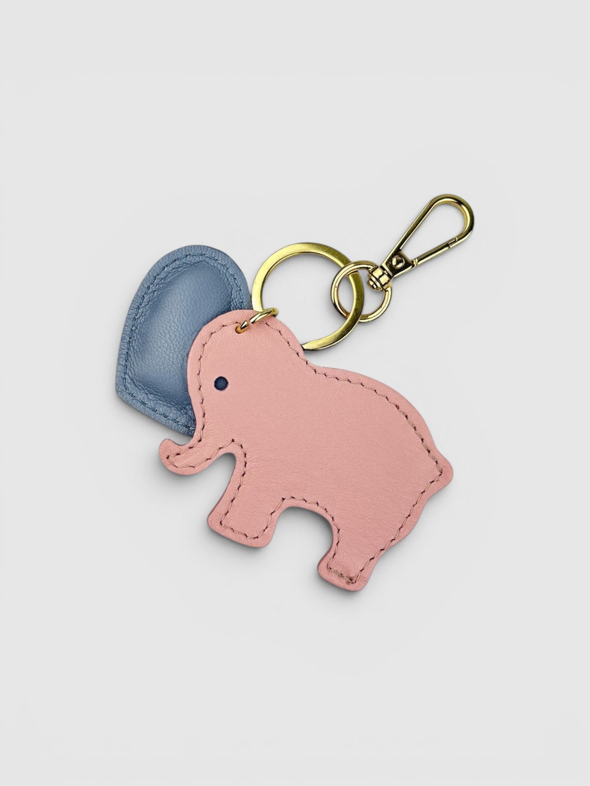Sky blue heart keychain