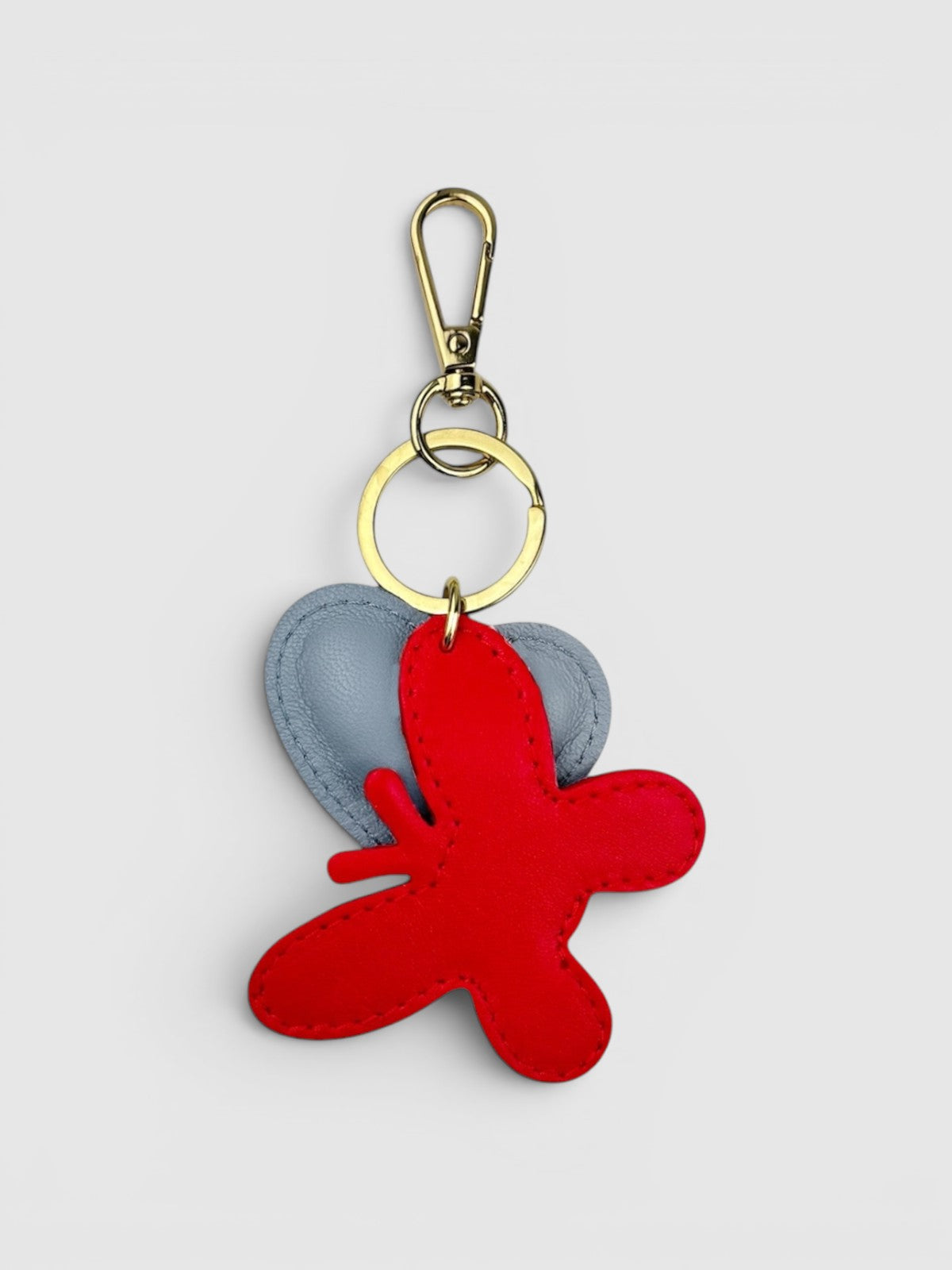 Sky blue heart keychain