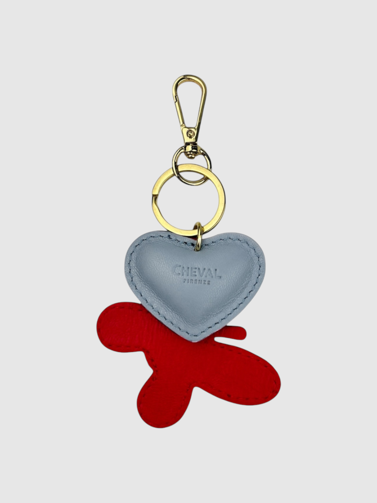 Portachiavi cuore celeste