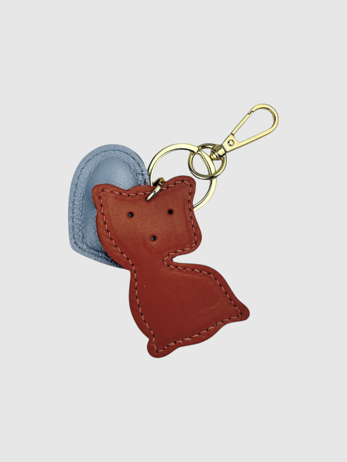 Portachiavi cuore celeste