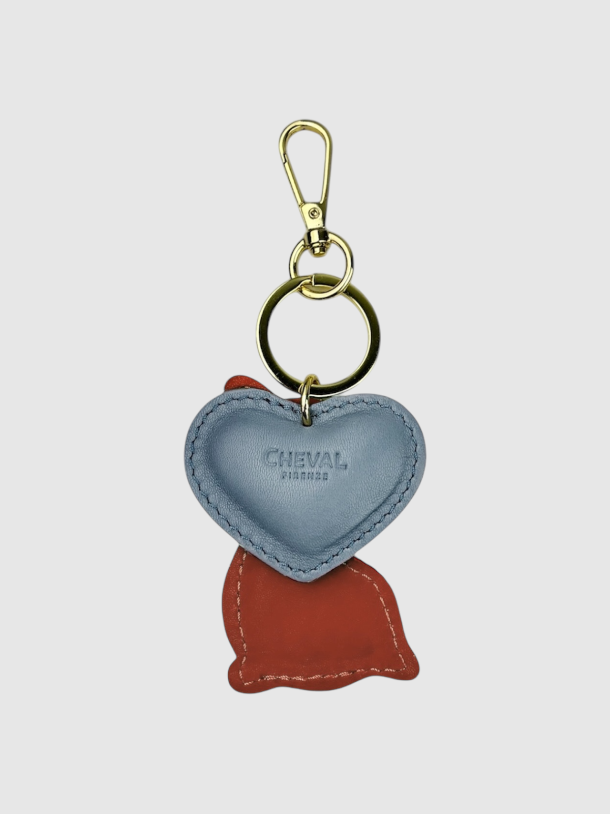 Portachiavi cuore celeste