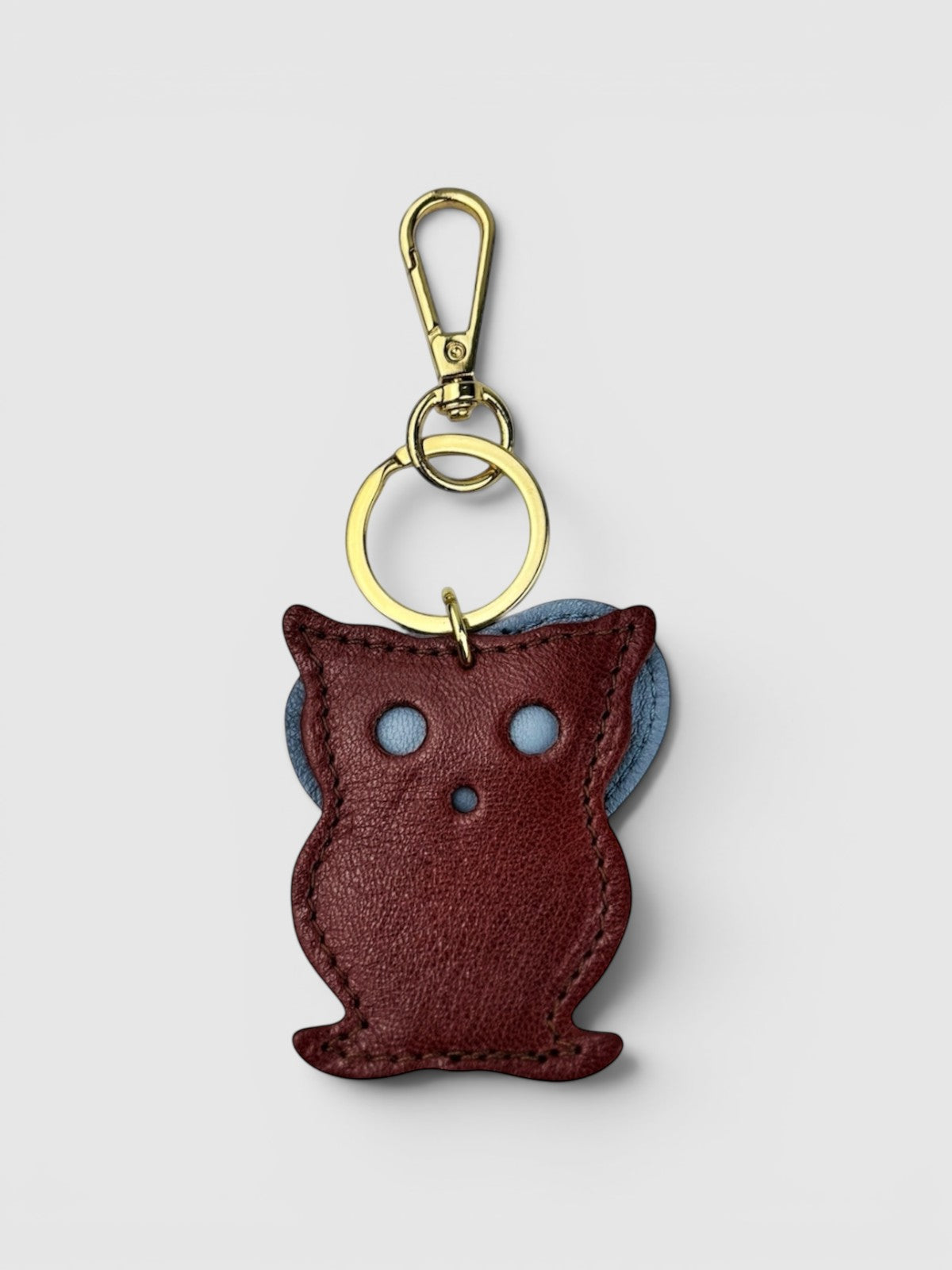 Sky blue heart keychain