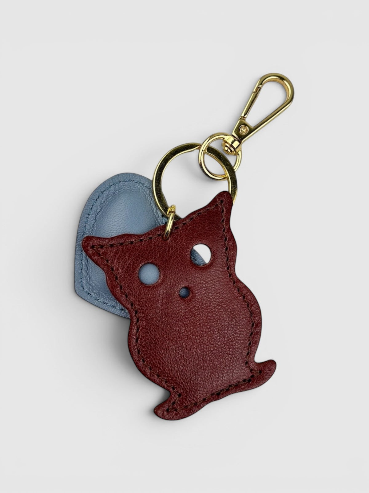 Sky blue heart keychain
