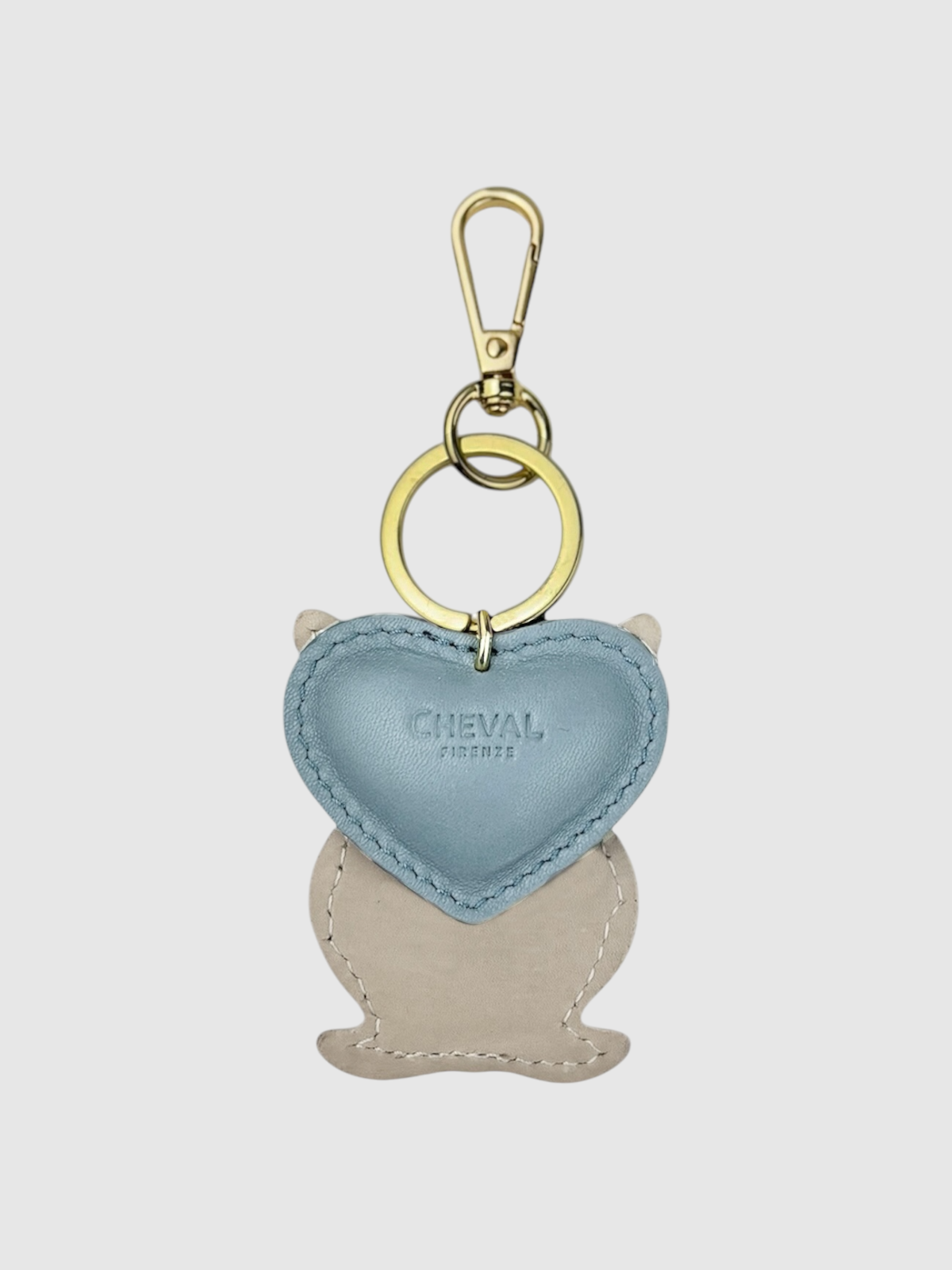 Portachiavi cuore celeste