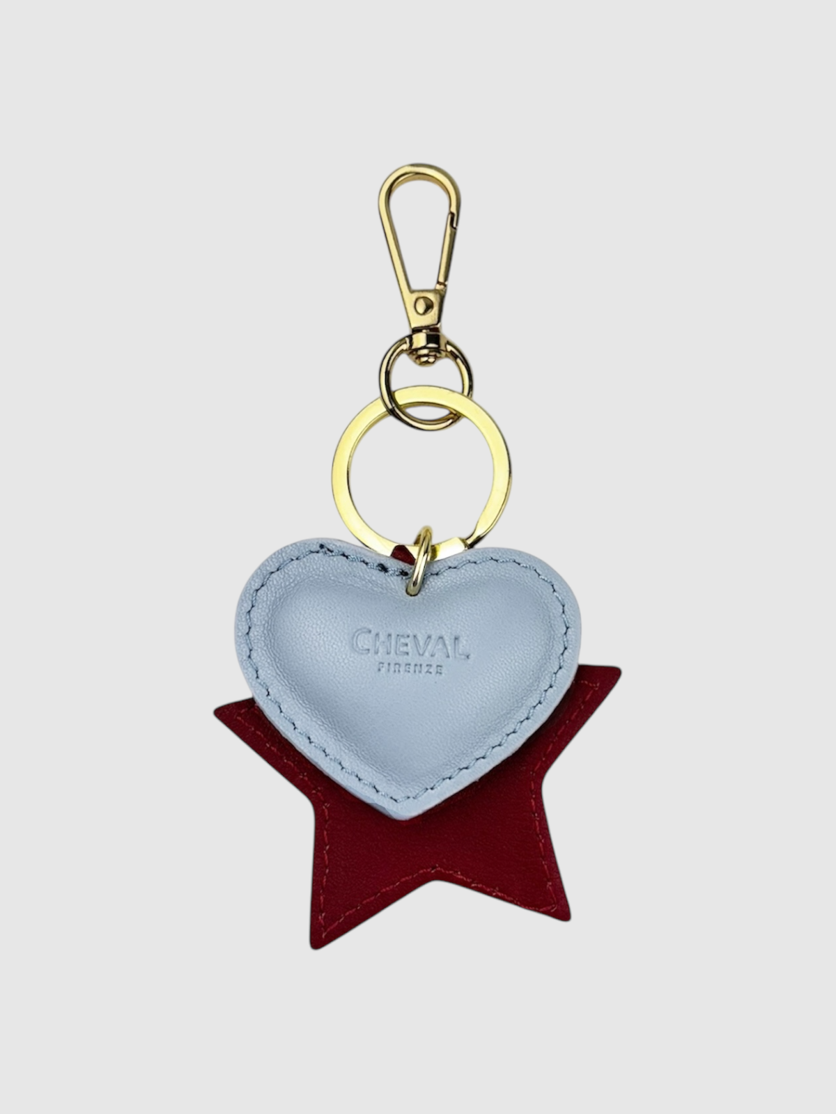 Portachiavi cuore celeste