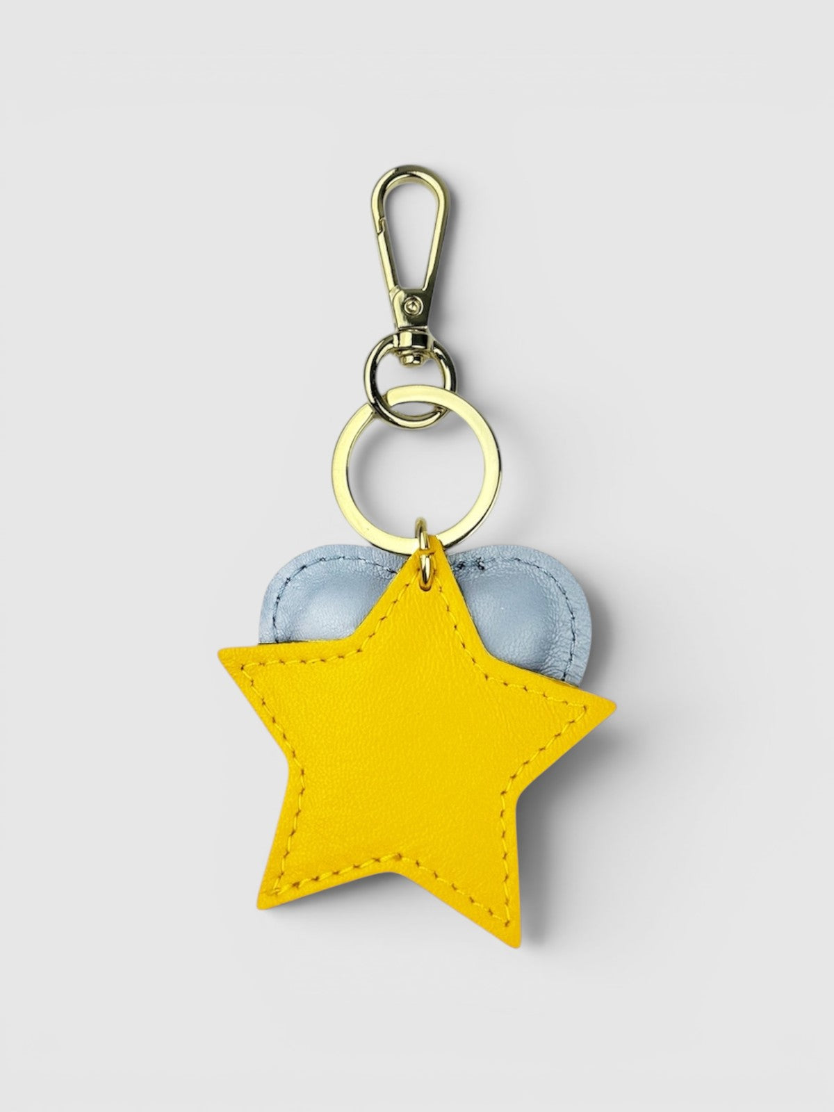Sky blue heart keychain