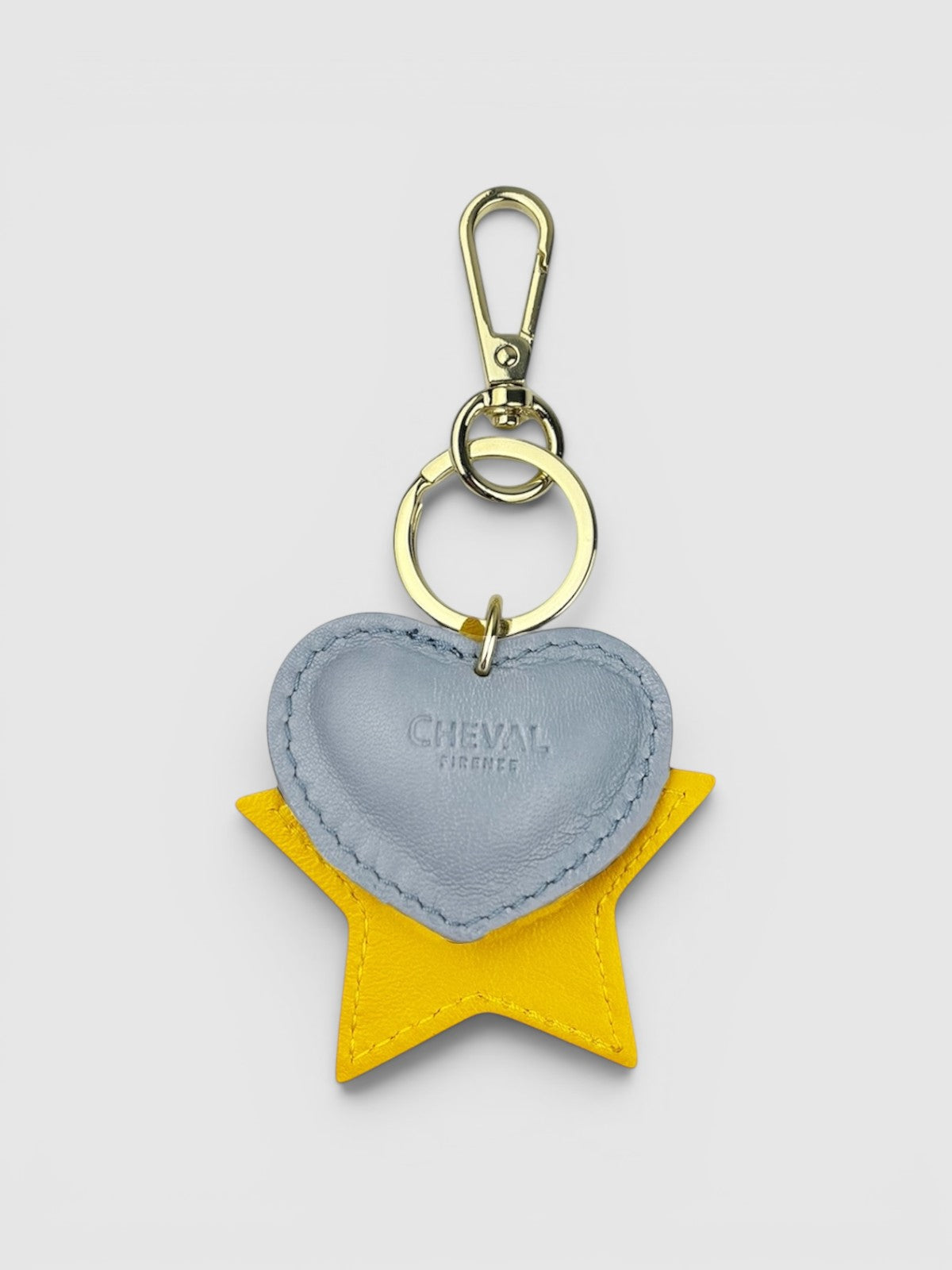 Sky blue heart keychain