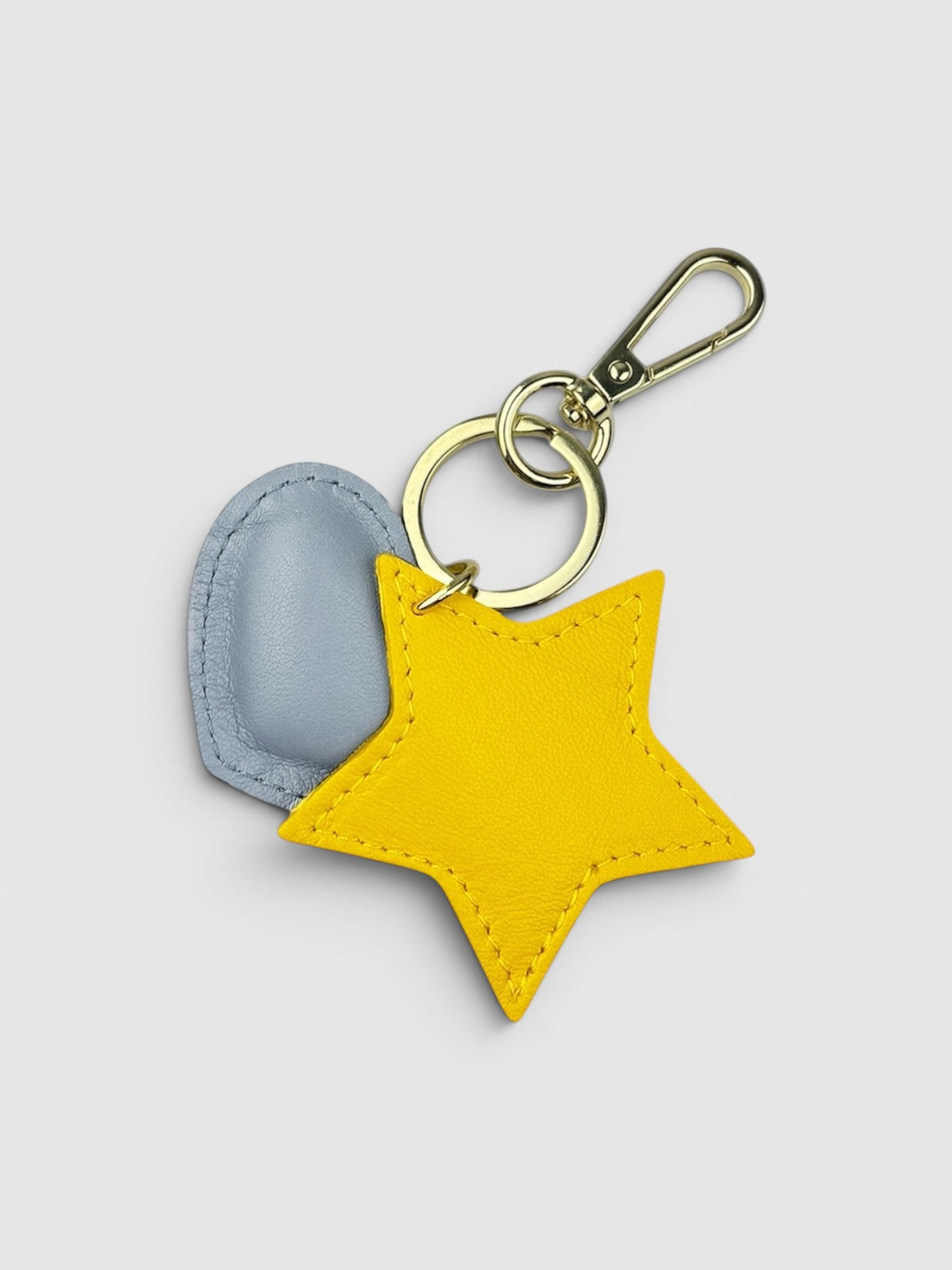 Sky blue heart keychain