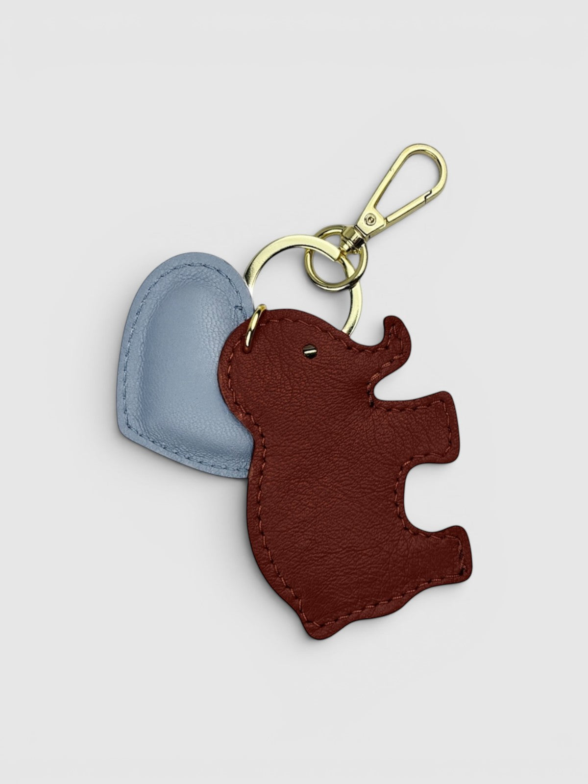 Sky blue heart keychain 