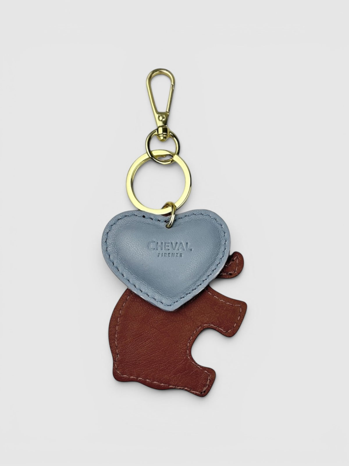 Sky blue heart keychain 