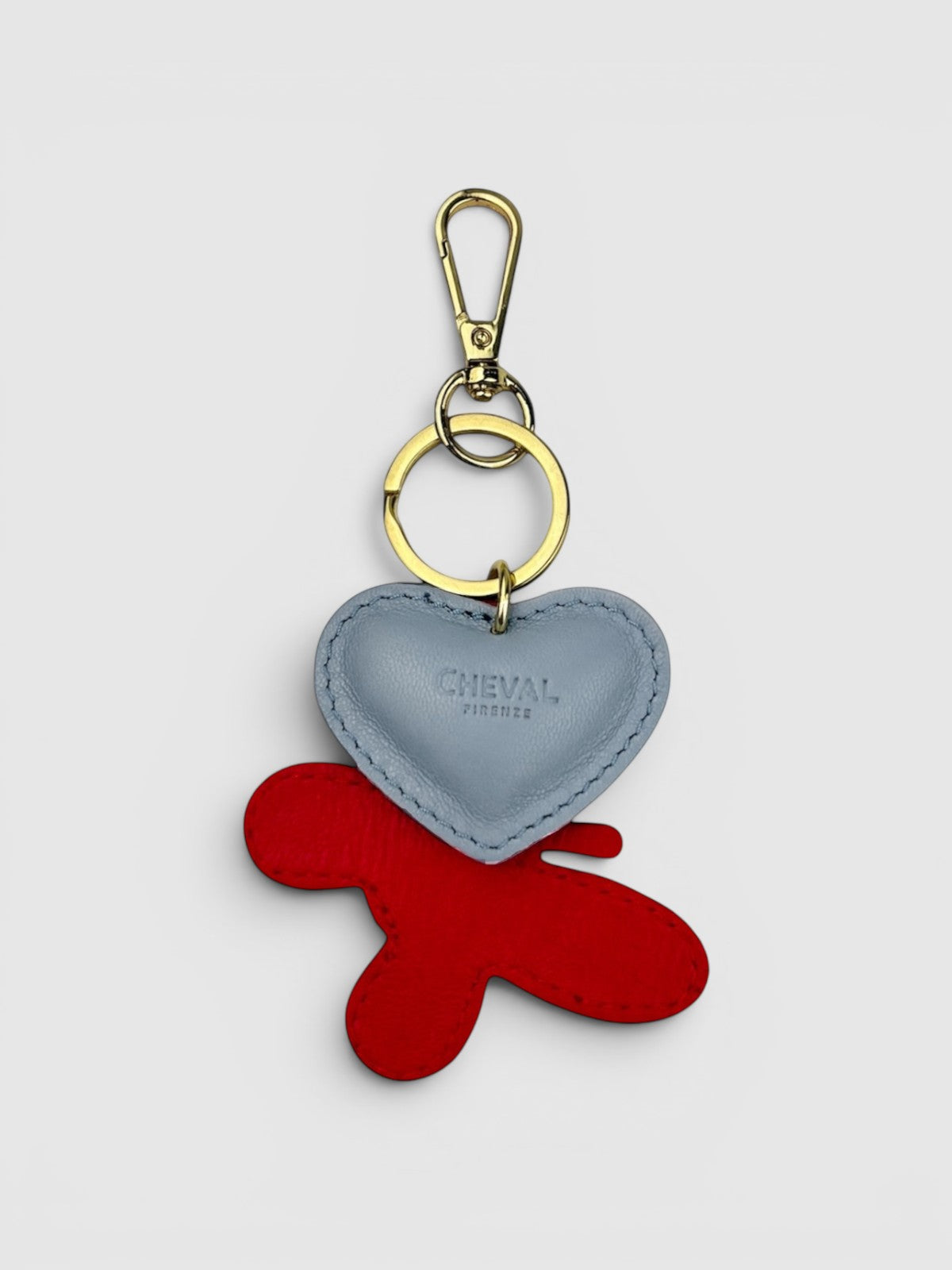 Sky blue heart keychain 