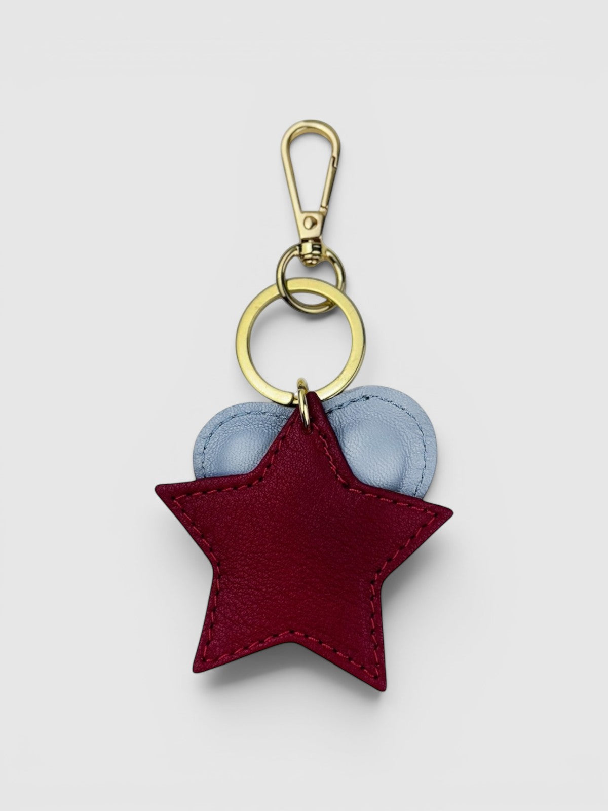 Sky blue heart keychain 