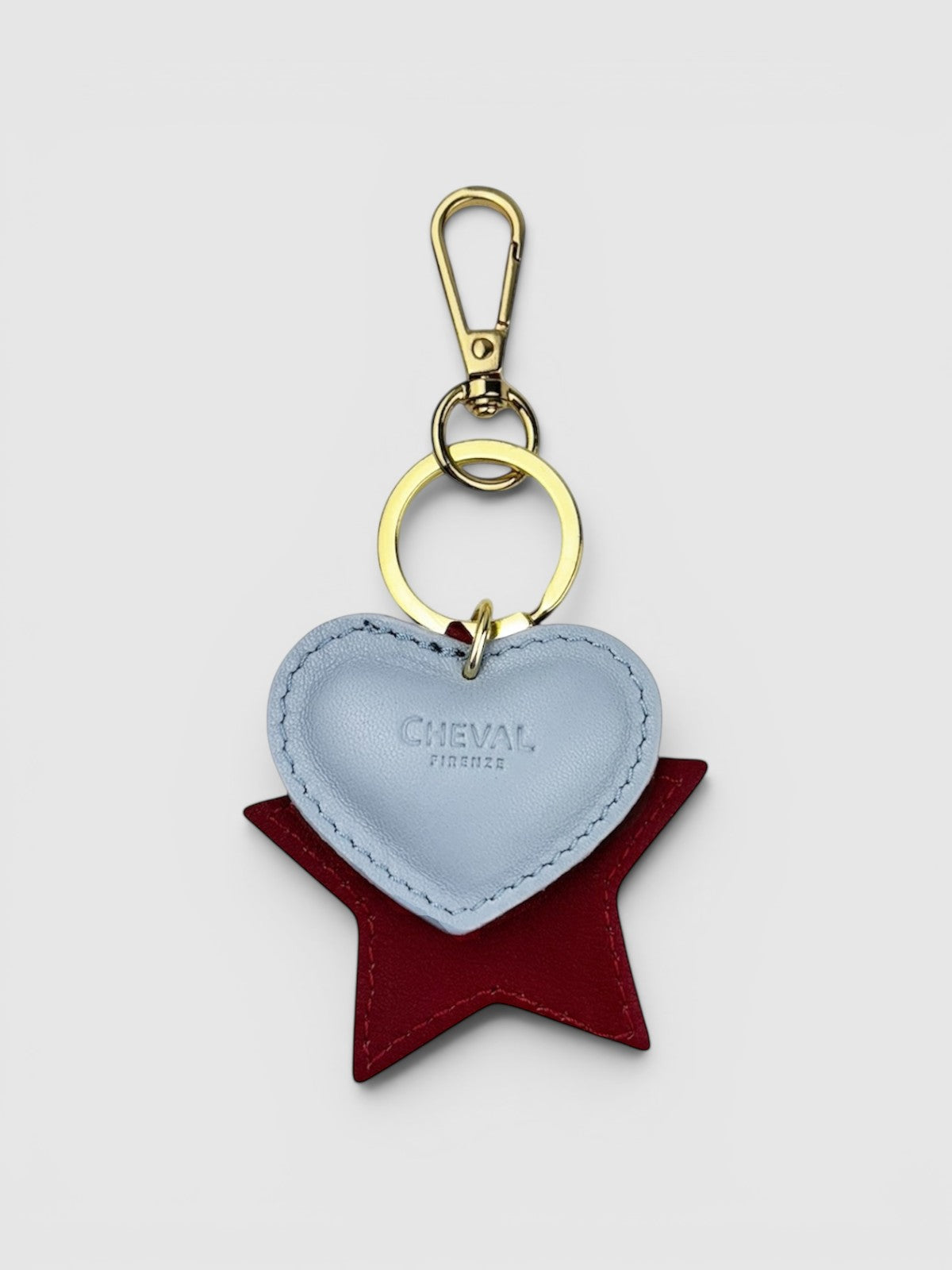 Sky blue heart keychain 